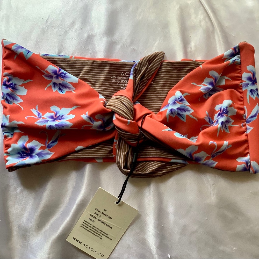Acacia Swimwear Vintage aloha bakers top - small